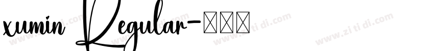 xumin Regular字体转换